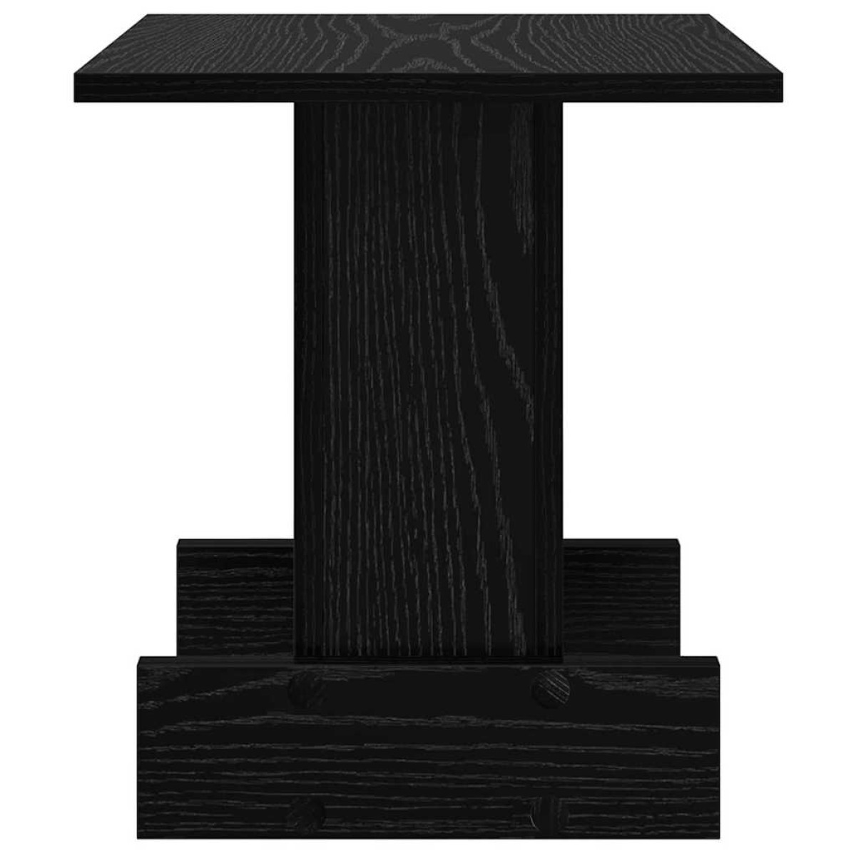 vidaXL End Table Μαύρη Οξυά 35,5 x 35 x 40 εκ Επεξεργασμένο Ξύλο