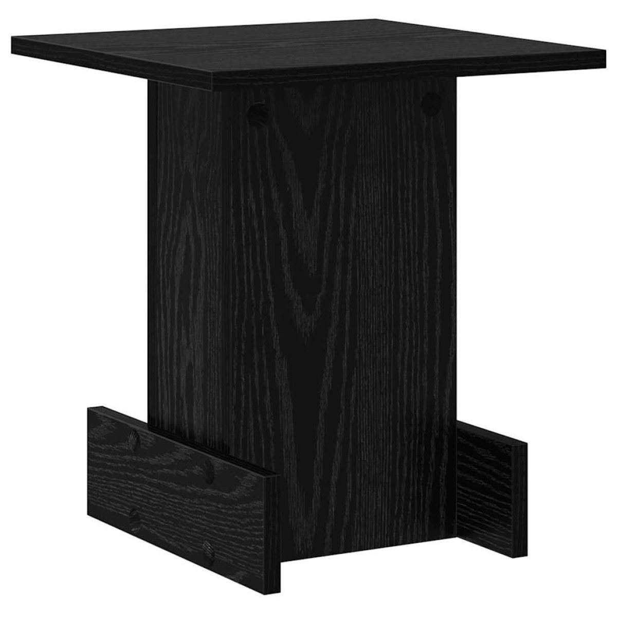 vidaXL End Table Μαύρη Οξυά 35,5 x 35 x 40 εκ Επεξεργασμένο Ξύλο