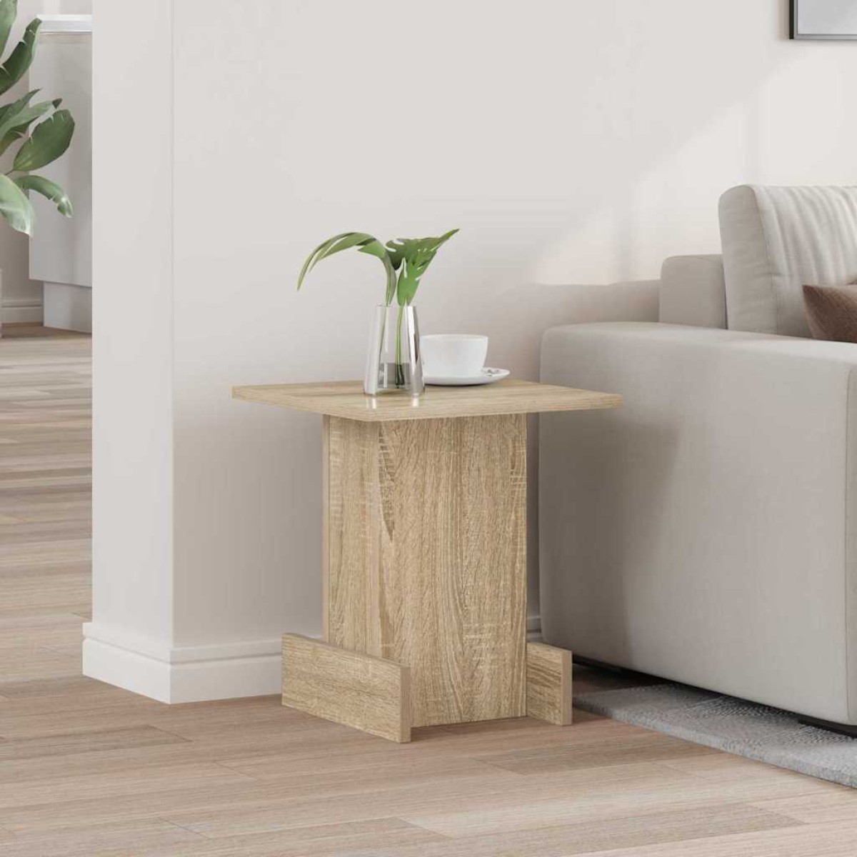 vidaXL End Table Δρύς Sonoma 35,5 x 35 x 40 εκ Επεξεργασμένο Ξύλο