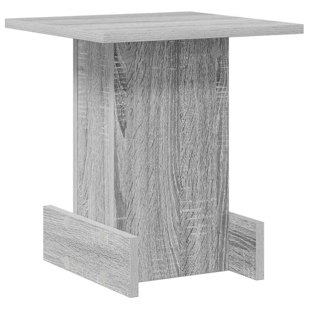 vidaXL End Table Γκρίζο Σονομα 35,5 x 35 x 40 εκ Επεξεργασμένο Ξύλο