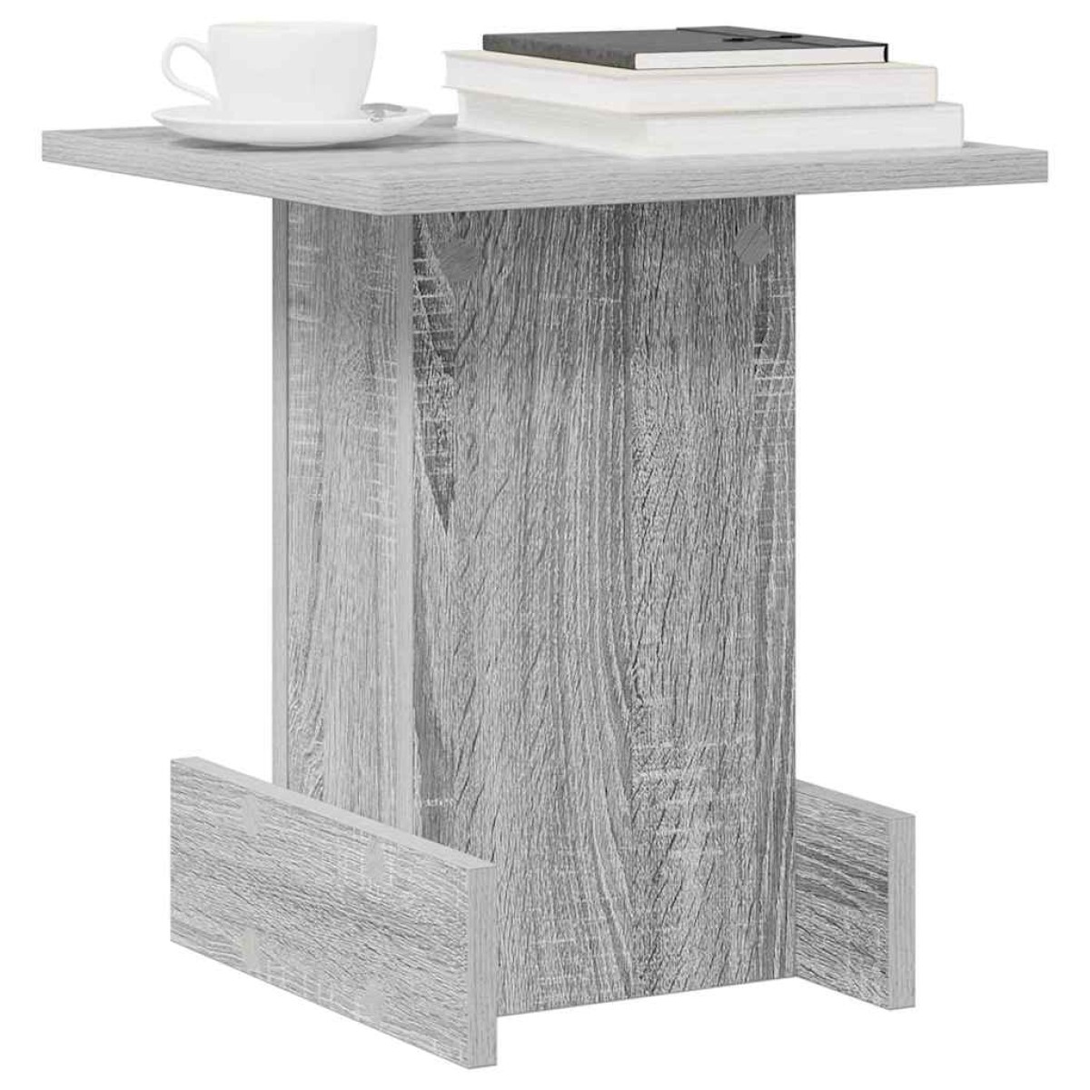 vidaXL End Table Γκρίζο Σονομα 35,5 x 35 x 40 εκ Επεξεργασμένο Ξύλο