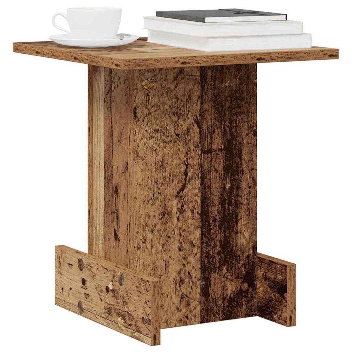 vidaXL End Table Παλιό ξύλο 35,5 x 35 x 40 εκ Επεξεργασμένο Ξύλο
