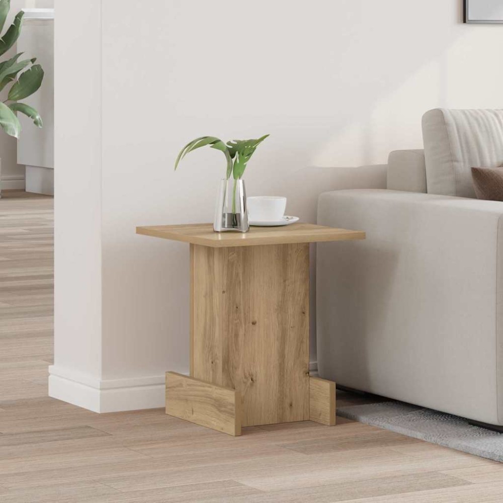 vidaXL End Table Artisan Oak 35,5 x 35 x 40 εκ Επεξεργασμένο Ξύλο
