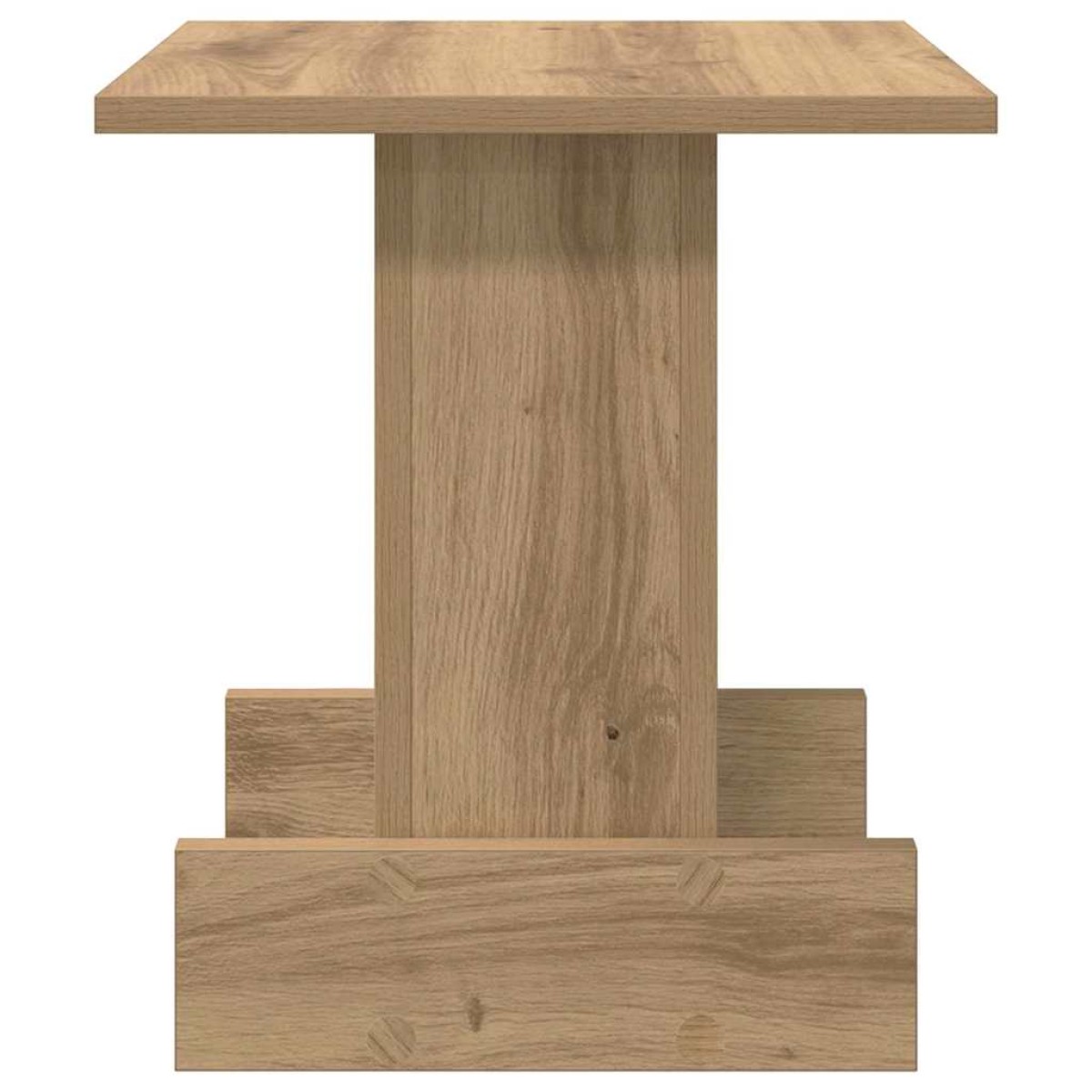vidaXL End Table Artisan Oak 35,5 x 35 x 40 εκ Επεξεργασμένο Ξύλο