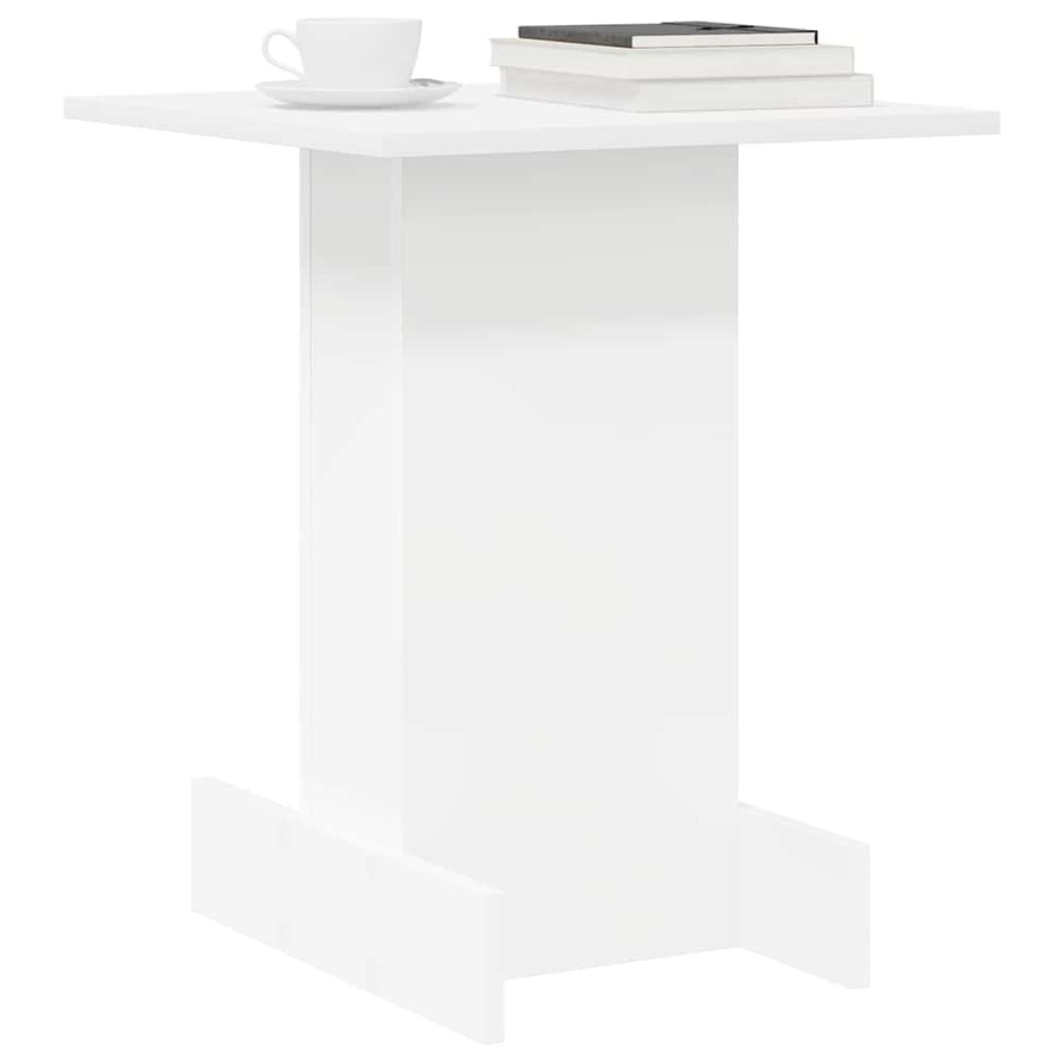 vidaXL End Table Λευκό 44,5 x 45 x 55 εκ Επεξεργασμένο Ξύλο