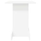vidaXL End Table Λευκό 44,5 x 45 x 55 εκ Επεξεργασμένο Ξύλο
