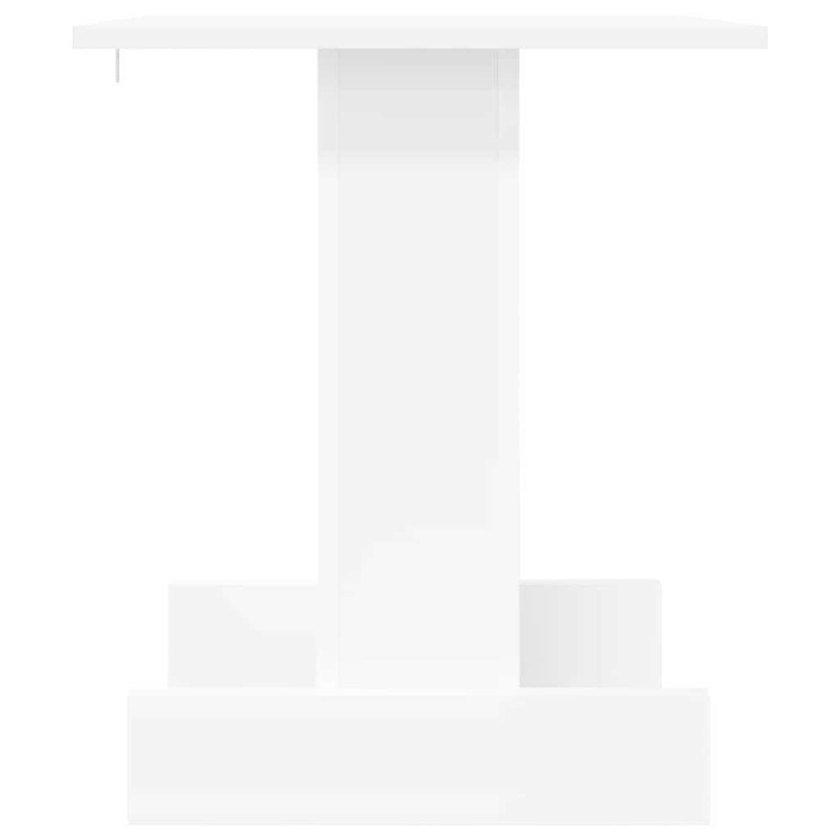 vidaXL End Table Λευκό 44,5 x 45 x 55 εκ Επεξεργασμένο Ξύλο