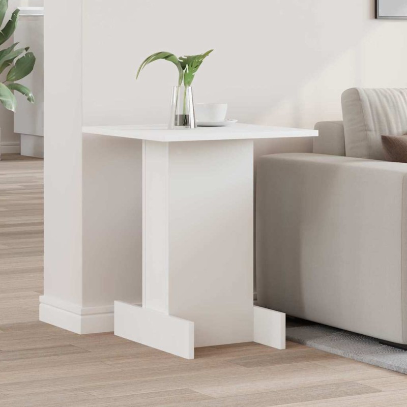 vidaXL End Table Λευκό 44,5 x 45 x 55 εκ Επεξεργασμένο Ξύλο