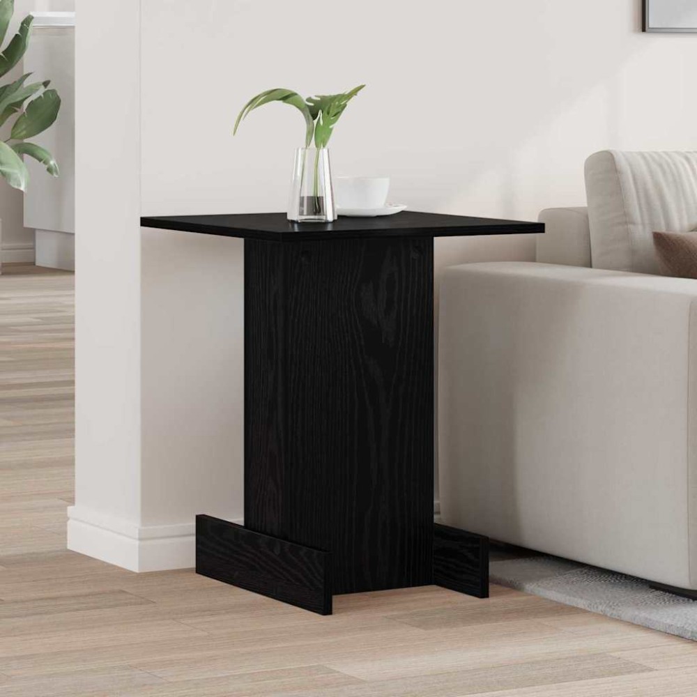 vidaXL End Table Μαύρη Οξυά 44,5 x 45 x 55 εκ Επεξεργασμένο Ξύλο