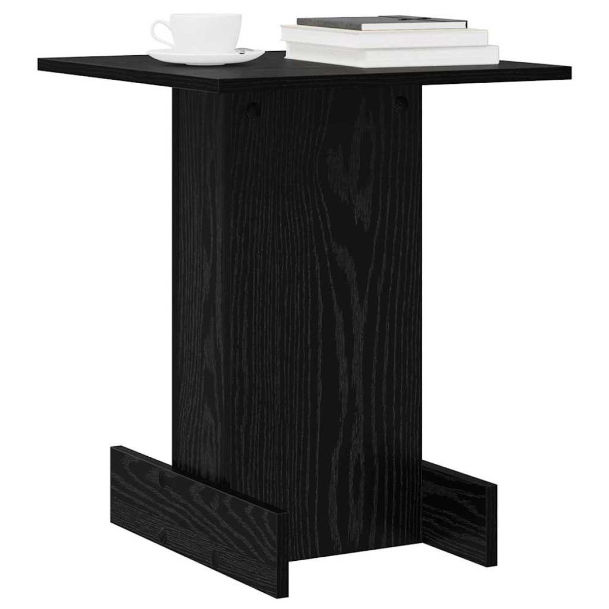 vidaXL End Table Μαύρη Οξυά 44,5 x 45 x 55 εκ Επεξεργασμένο Ξύλο