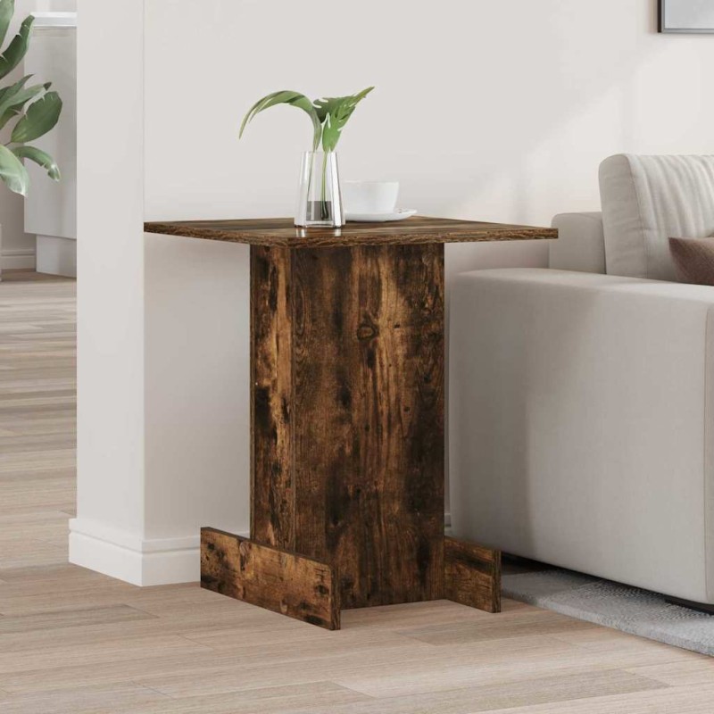 vidaXL End Table Καπνιστό Δρύς 44,5 x 45 x 55 εκ Επεξεργασμένο Ξύλο