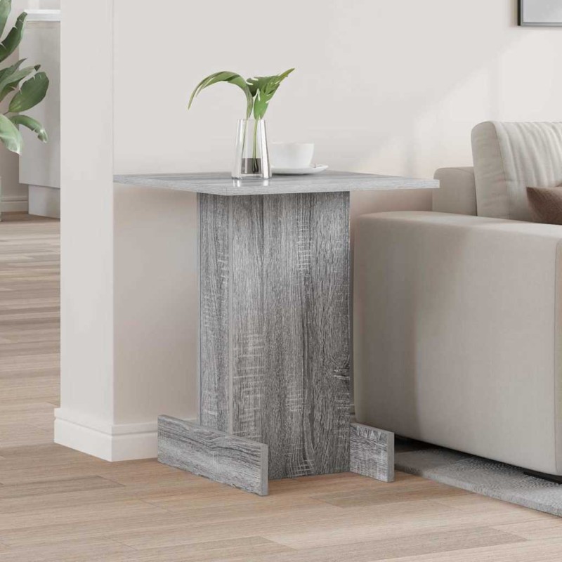 vidaXL End Table Γκρίζο Σονομα 44,5 x 45 x 55 εκ Επεξεργασμένο Ξύλο