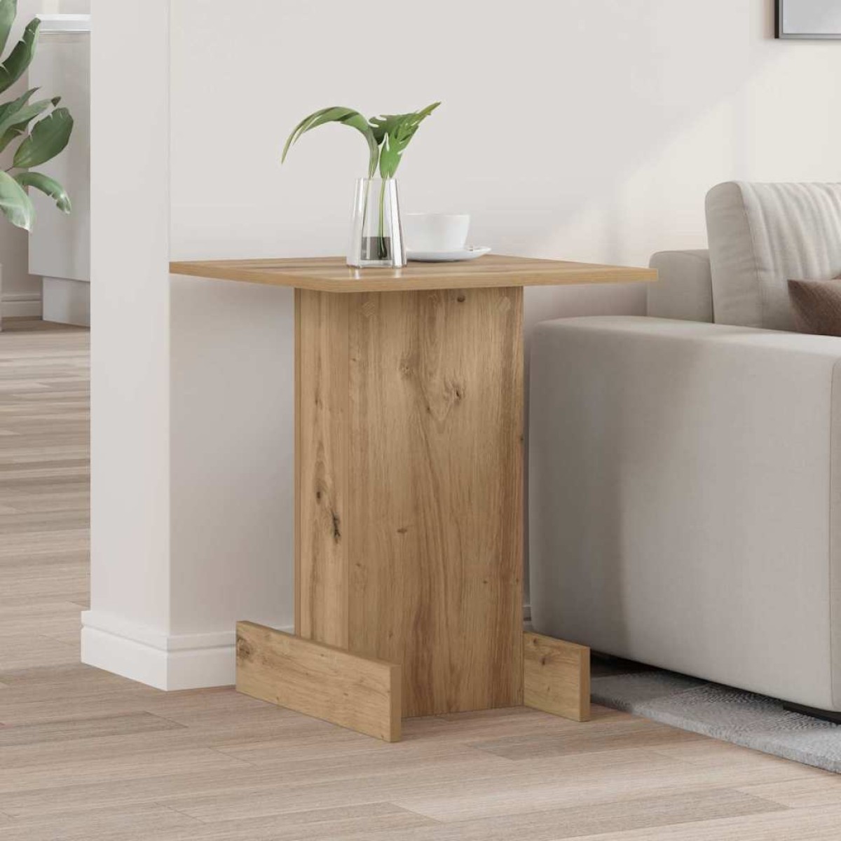 vidaXL End Table Artisan Oak 44,5 x 45 x 55 εκ Επεξεργασμένο Ξύλο