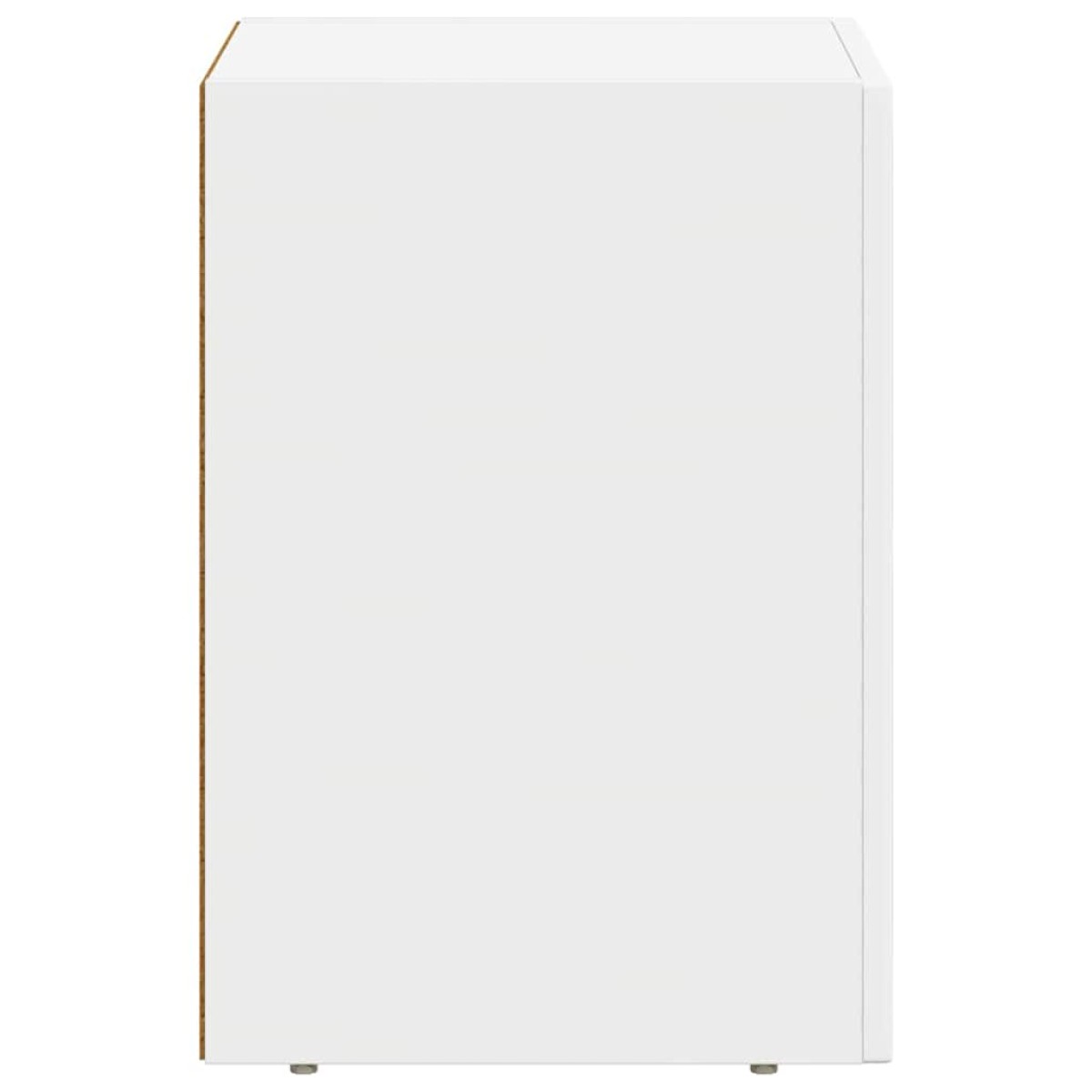 vidaXL Κομοδίνο ELST Λευκό 29,5 x 33,5 x 50 εκ Επεξεργασμένο Ξύλο