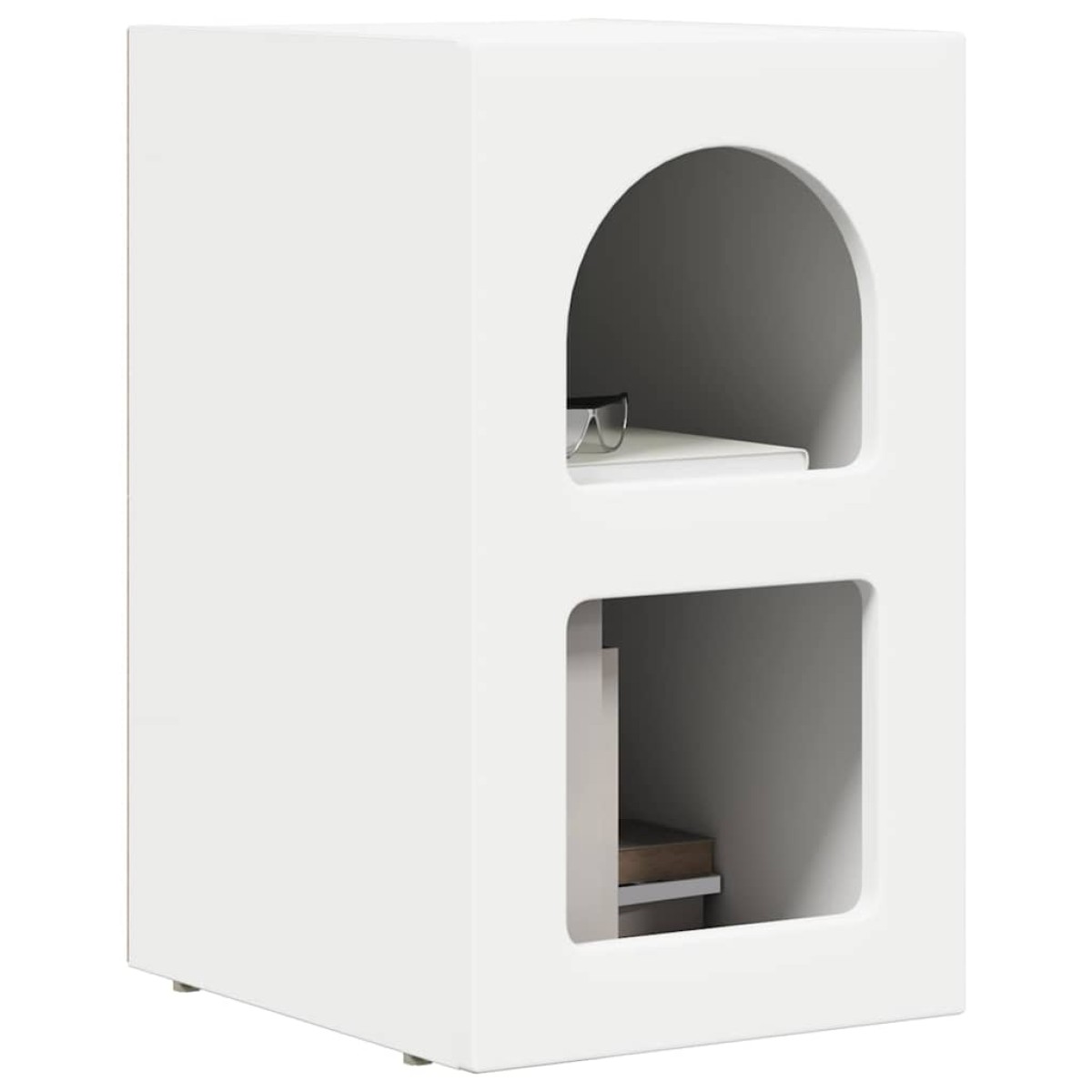 vidaXL Κομοδίνο ELST 2 τεμ. Λευκό 29,5 x 33,5 x 50 εκ