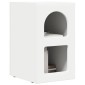 vidaXL Κομοδίνο ELST 2 τεμ. Λευκό 29,5 x 33,5 x 50 εκ