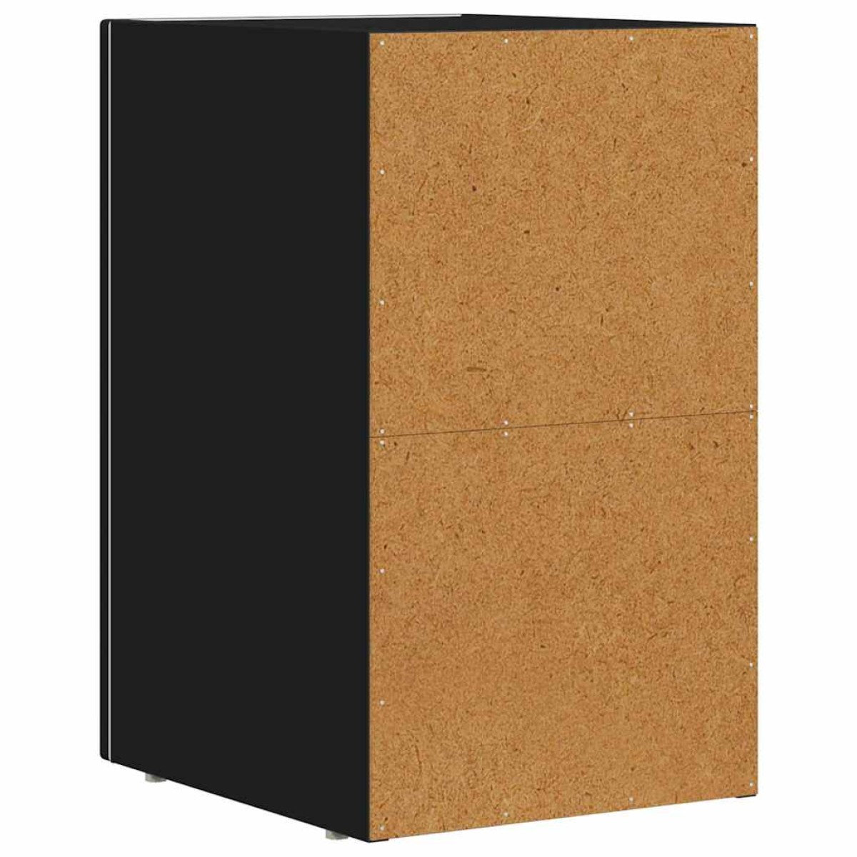 vidaXL Κομοδίνο ELST Μαύρο 29,5 x 33,5 x 50 εκ Επεξεργασμένο Ξύλο