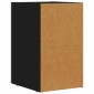 vidaXL Κομοδίνο ELST Μαύρο 29,5 x 33,5 x 50 εκ Επεξεργασμένο Ξύλο