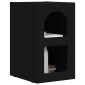 vidaXL Κομοδίνο ELST 2 τεμ. Μαύρο 29,5 x 33,5 x 50 εκ