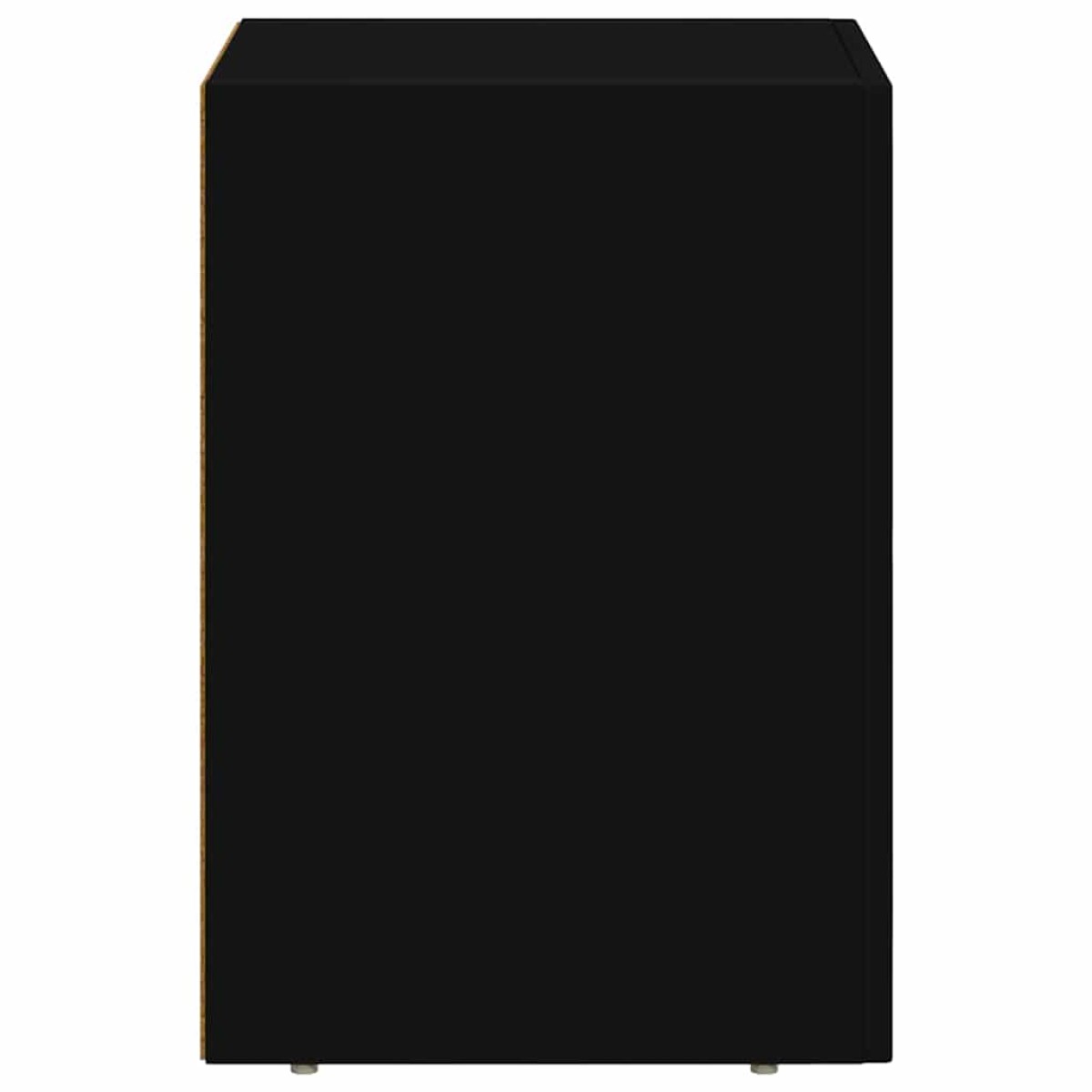 vidaXL Κομοδίνο ELST 2 τεμ. Μαύρο 29,5 x 33,5 x 50 εκ