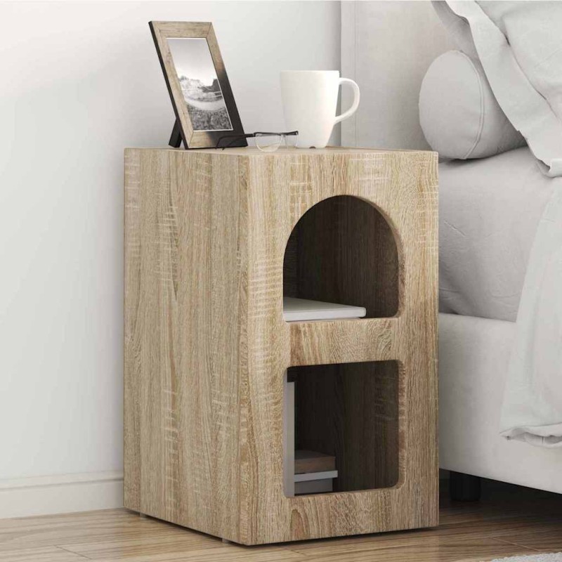 vidaXL Κομοδίνο ELST 2 τεμ. Δρύς Sonoma 29,5 x 33,5 x 50 εκ