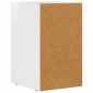 vidaXL Κομοδίνο ELST Υψηλής γυαλάδας λευκό 29,5 x 33,5 x 50 εκ