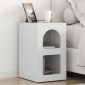 vidaXL Κομοδίνο ELST 2 τεμ. Υψηλής γυαλάδας λευκό 29,5 x 33,5 x 50 εκ