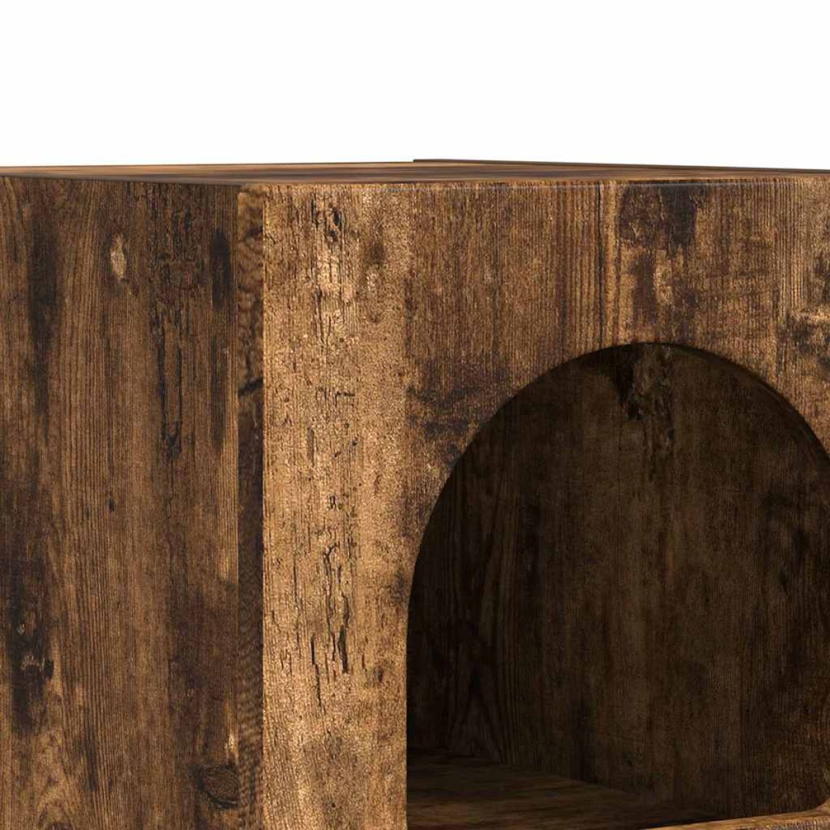 vidaXL Κομοδίνο ELST Καπνιστό Δρύς 29,5 x 33,5 x 50 εκ