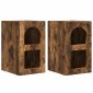 vidaXL Κομοδίνο ELST 2 τεμ. Καπνιστό Δρύς 29,5 x 33,5 x 50 εκ