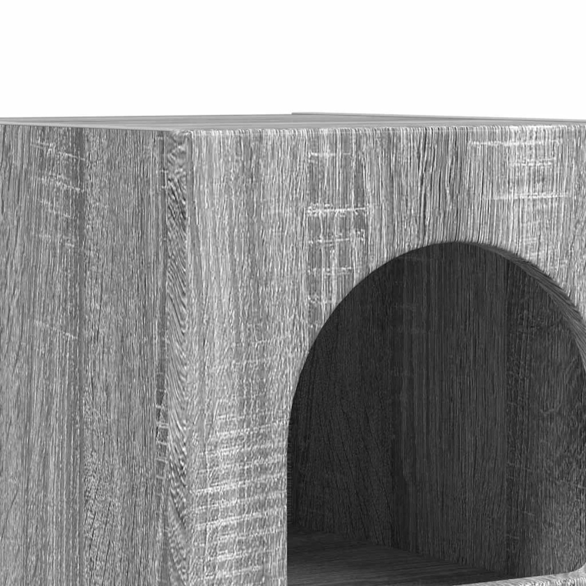 vidaXL Κομοδίνο ELST Γκρίζο Σονομα 29,5 x 33,5 x 50 εκ