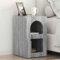 vidaXL Κομοδίνο ELST Γκρίζο Σονομα 29,5 x 33,5 x 50 εκ