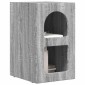 vidaXL Κομοδίνο ELST 2 τεμ. Γκρίζο Σονομα 29,5 x 33,5 x 50 εκ