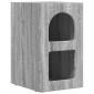 vidaXL Κομοδίνο ELST 2 τεμ. Γκρίζο Σονομα 29,5 x 33,5 x 50 εκ