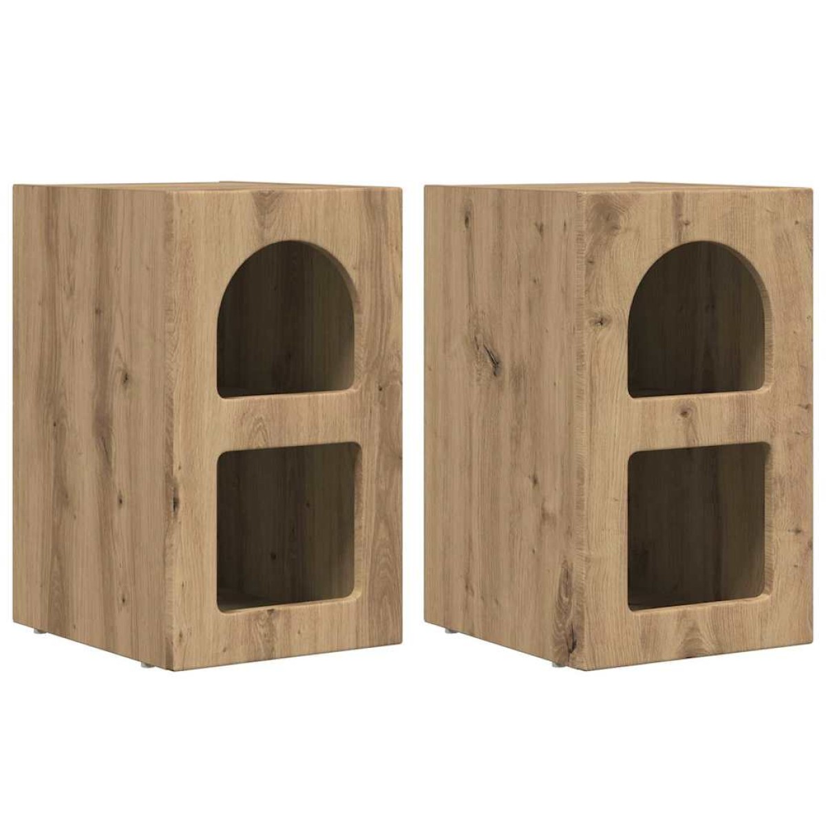 vidaXL Κομοδίνο ELST 2 τεμ. Artisan Oak 29,5 x 33,5 x 50 εκ