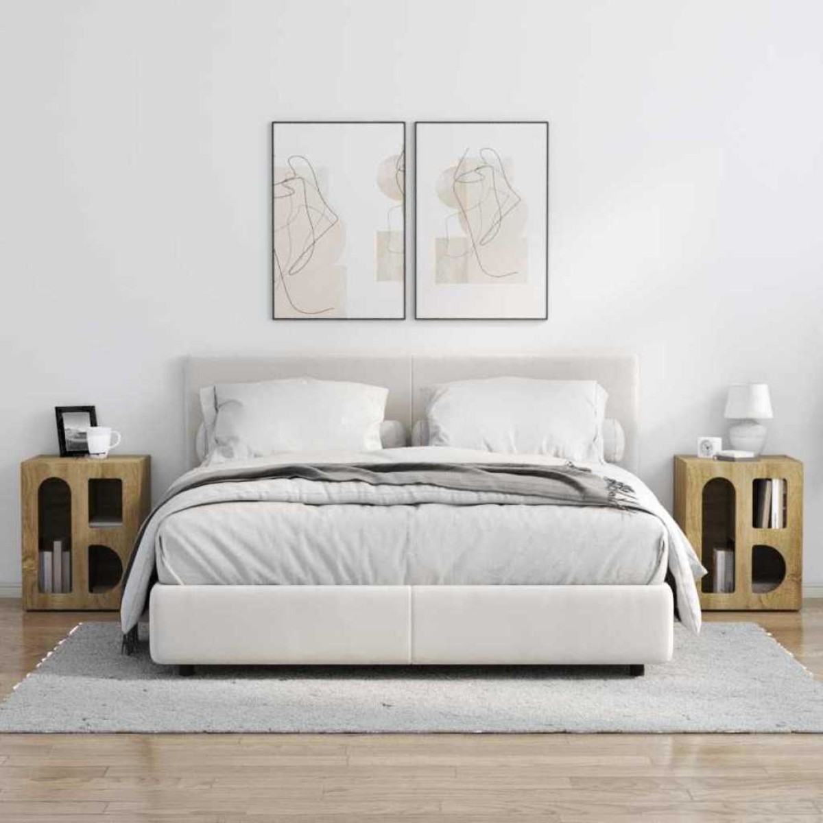 vidaXL Κομοδίνο ELST 2 τμχ. Δρύς Sonoma 40 x 35 x 50 εκ.