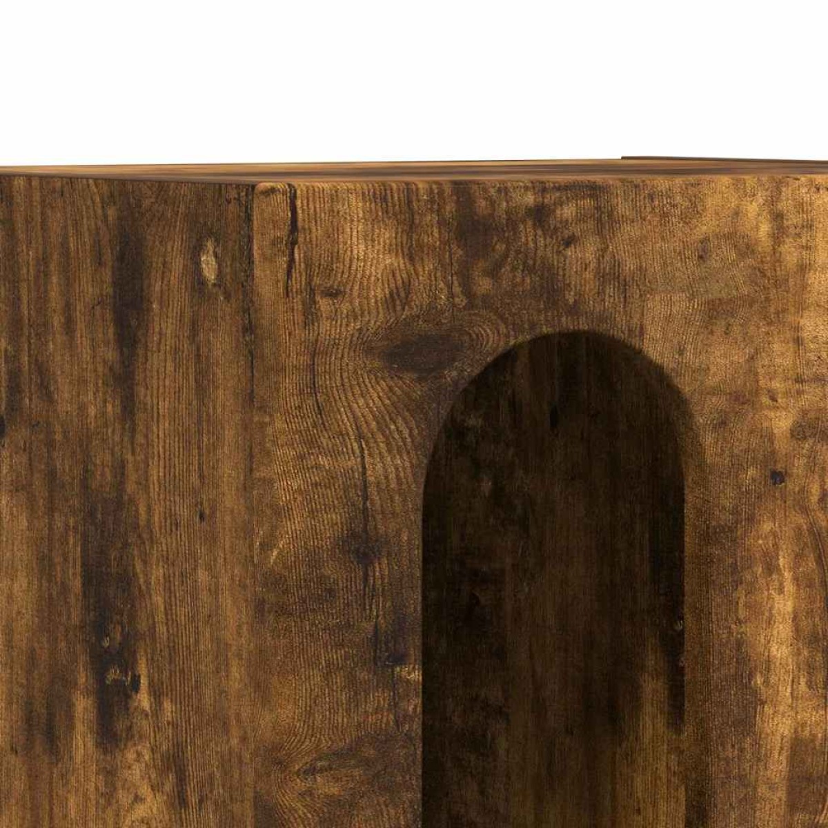 vidaXL Κομοδίνο ELST Καπνιστό Δρύς 40 x 35 x 50 εκ. Επεξεργασμένο Ξύλο