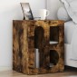 vidaXL Κομοδίνο ELST 2 τμχ. Καπνιστό Δρύς 40 x 35 x 50 εκ.