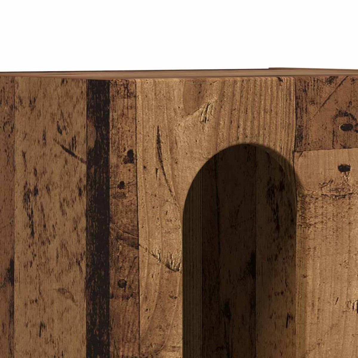 vidaXL Κομοδίνο ELST Παλιό ξύλο 40 x 35 x 50 εκ. Επεξεργασμένο Ξύλο