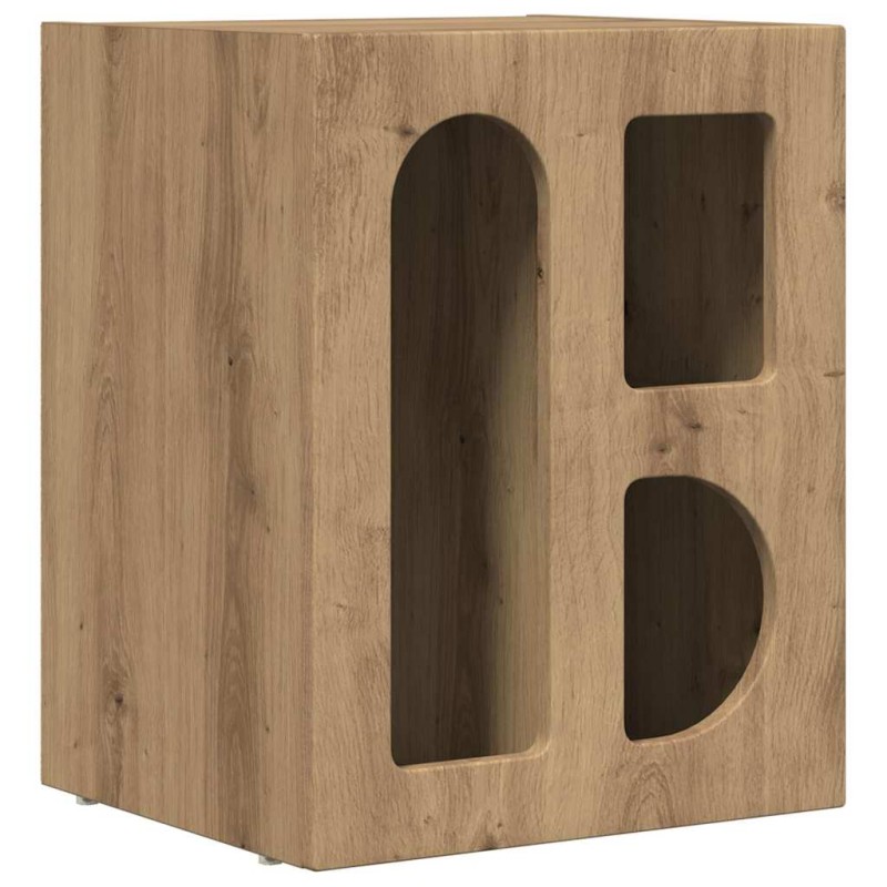 vidaXL Κομοδίνο ELST Artisan Oak 40 x 35 x 50 εκ. Επεξεργασμένο Ξύλο