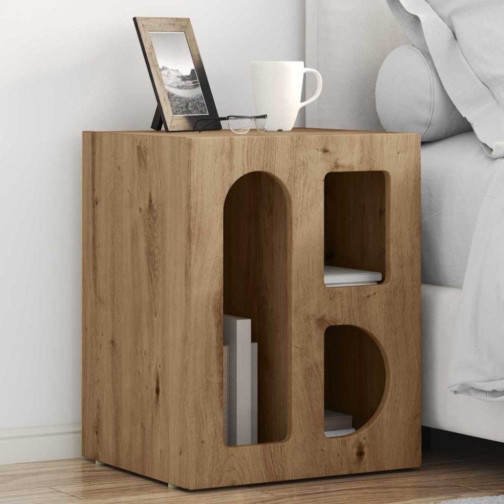 vidaXL Κομοδίνο ELST 2 τμχ. Artisan Oak 40 x 35 x 50 εκ.