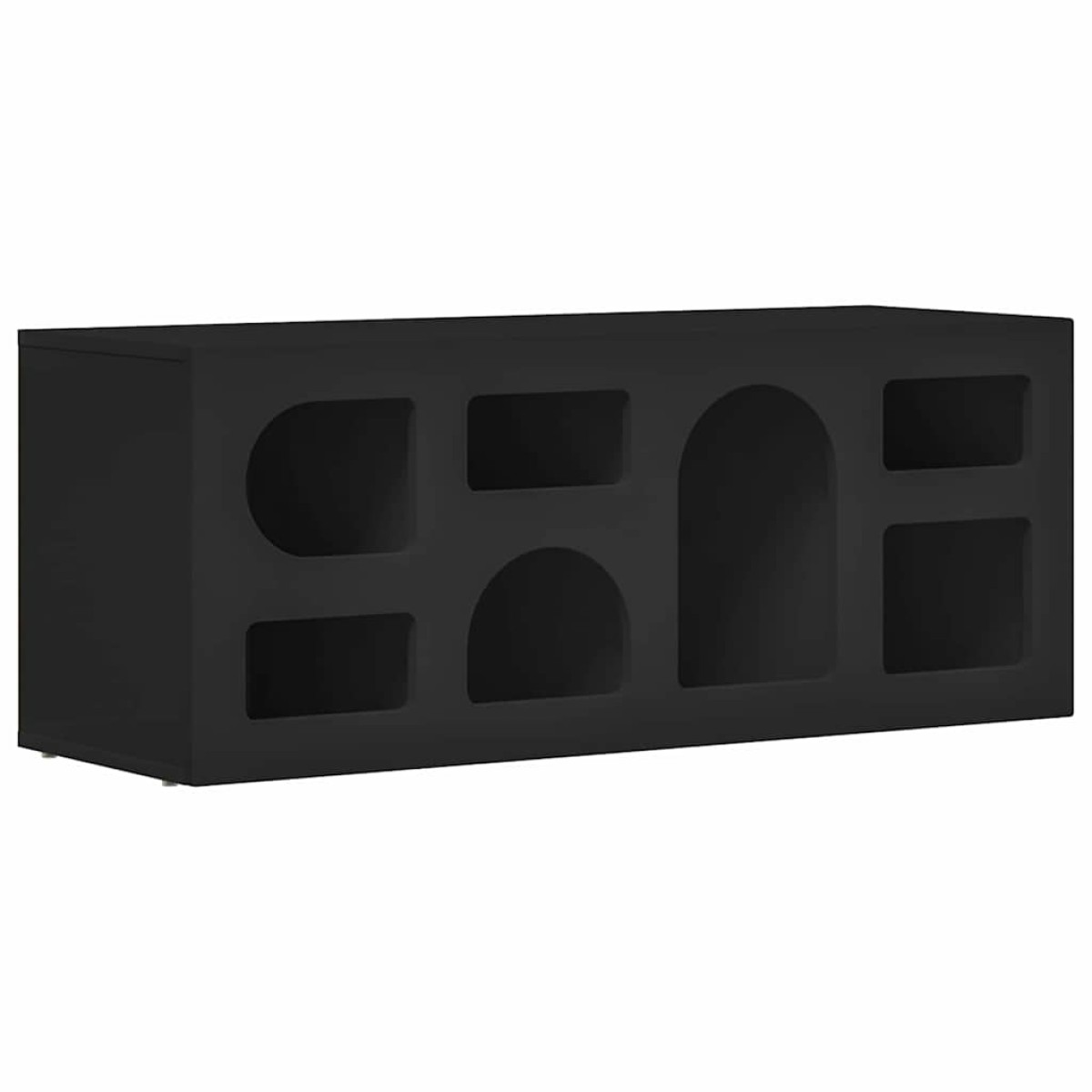 vidaXL Ντουλάπι TV ELST 100 x 35 x 40 εκ Μαύρο Επεξεργασμένο Ξύλο