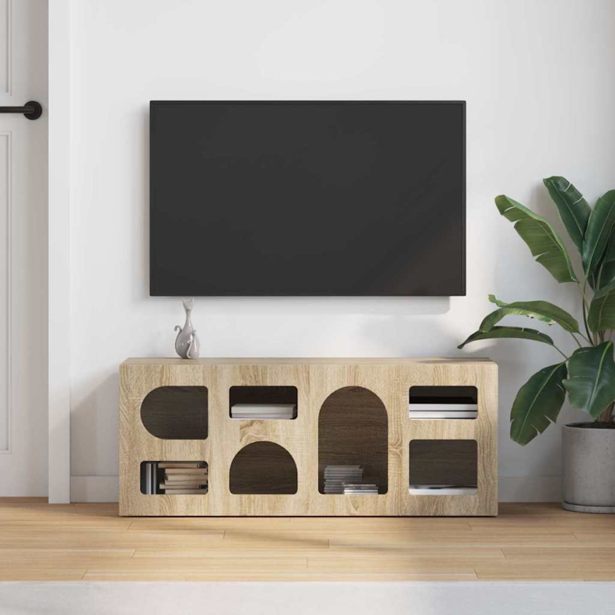 vidaXL Ντουλάπι TV ELST 100 x 35 x 40 εκ Δρύς Sonoma