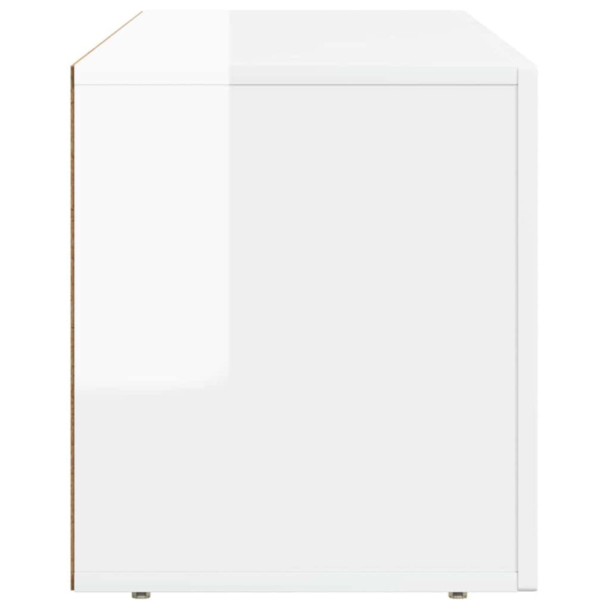 vidaXL Ντουλάπι TV ELST 100 x 35 x 40 εκ Υψηλής γυαλάδας λευκό