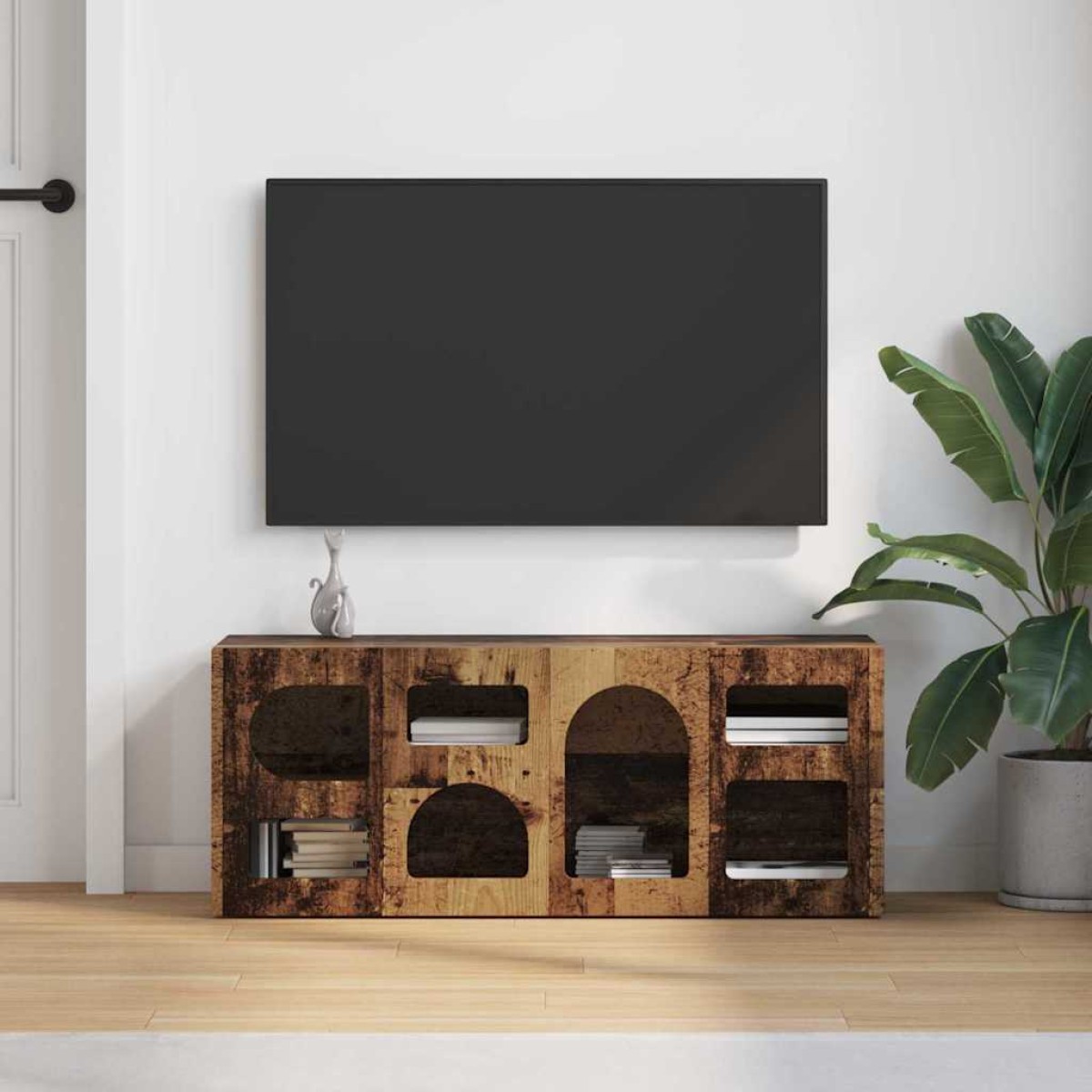 vidaXL Ντουλάπι TV ELST 100 x 35 x 40 εκ Παλιό ξύλο Επεξεργασμένο Ξύλο