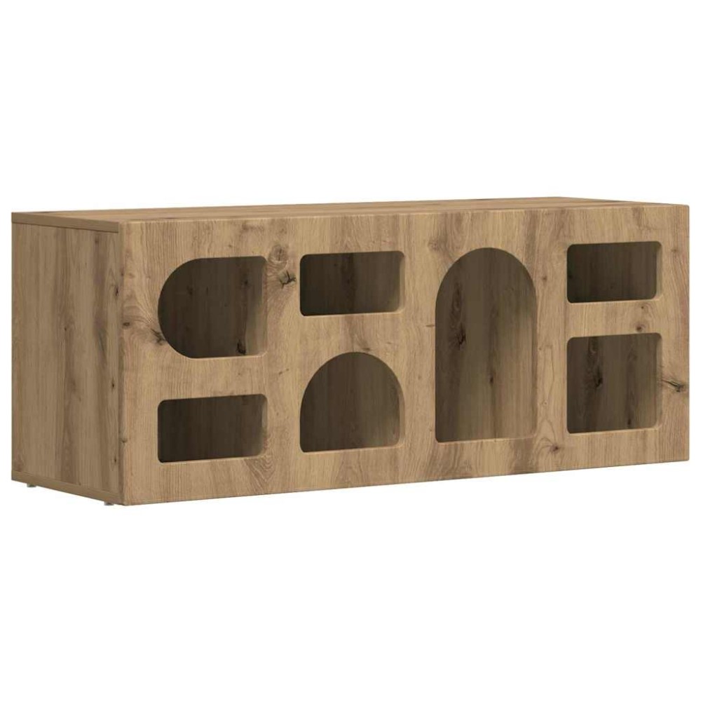 vidaXL Ντουλάπι TV ELST 100 x 35 x 40 εκ Artisan Oak