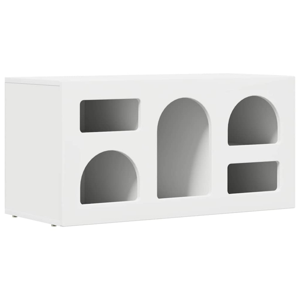 vidaXL Ντουλάπι TV ELST 80 x 35 x 40 εκ Λευκό Επεξεργασμένο Ξύλο
