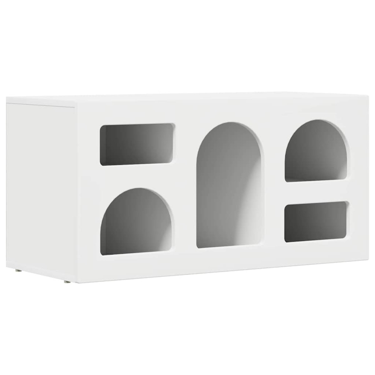 vidaXL Ντουλάπι TV ELST 80 x 35 x 40 εκ Λευκό Επεξεργασμένο Ξύλο