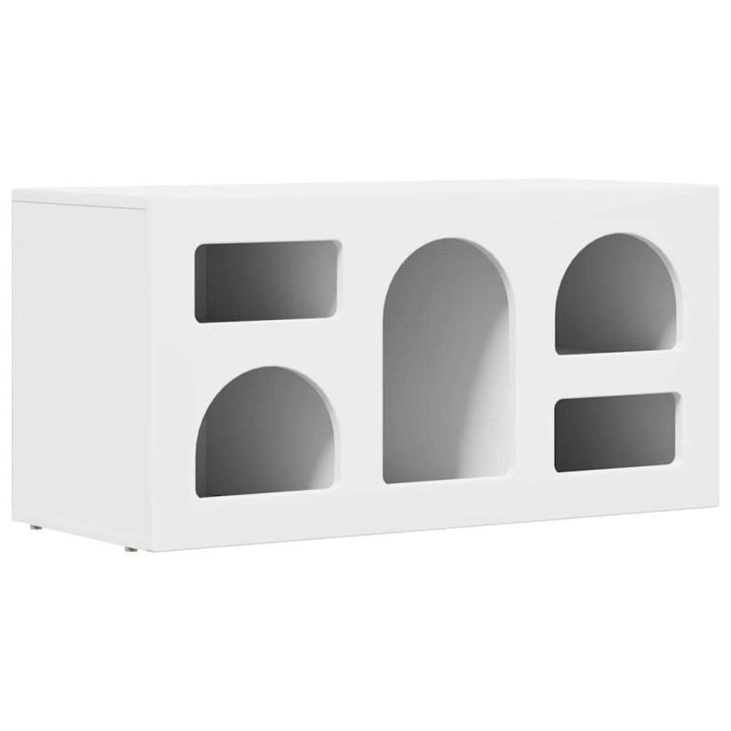 vidaXL Ντουλάπι TV ELST 80 x 35 x 40 εκ Λευκό Επεξεργασμένο Ξύλο