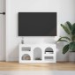 vidaXL Ντουλάπι TV ELST 80 x 35 x 40 εκ Λευκό Επεξεργασμένο Ξύλο