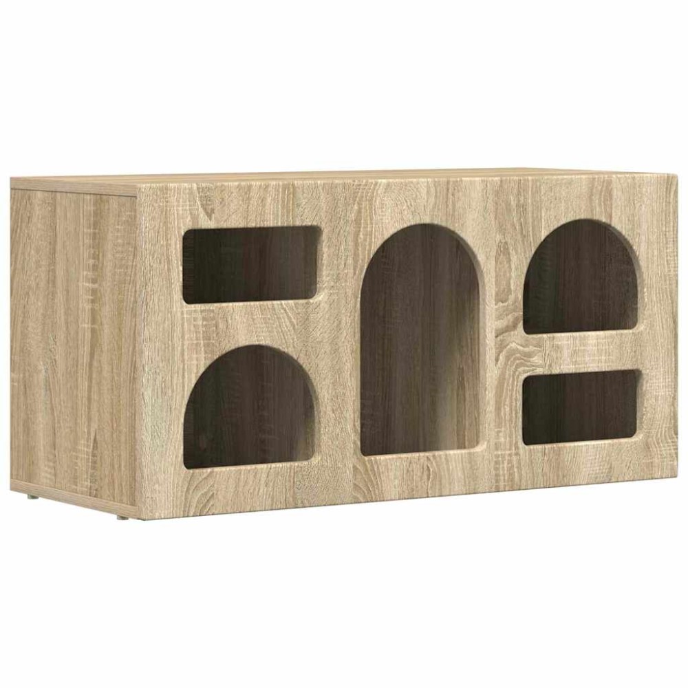 vidaXL Ντουλάπι TV ELST 80 x 35 x 40 εκ Δρύς Sonoma Επεξεργασμένο Ξύλο